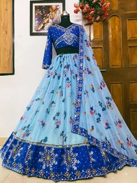 MIRROR WORK LAHENGA CHOLI